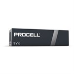 PROCELL fra Duracell  - 9v batterier - æske m. 10stk.